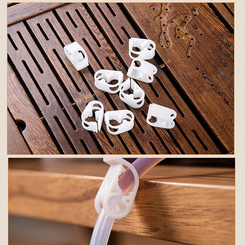 LINYUEARUI 20PCS Adjustable Plastic Tubing Clamp，Hose Shut Off Clamps for 1/4" - 1/2"，Tubing Hose Clamps Valve Flow Control，Water Flow Control Hose Clip Laboratory Pinch Valve，for Beer Bottle And Infusion Bottle - Image 2